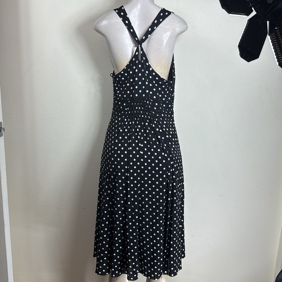 (T3)INC International Concepts Halterneck dress with black an white polka dots,M - Picture 6 of 13